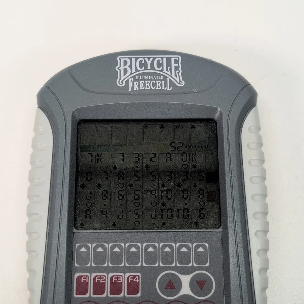 Bicycle FreeCell Illuminated Touch Pad‎ Electronic Hand Held Video Game TESTED